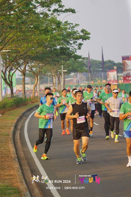 Race photo from BAF LIONS RUN 2024
