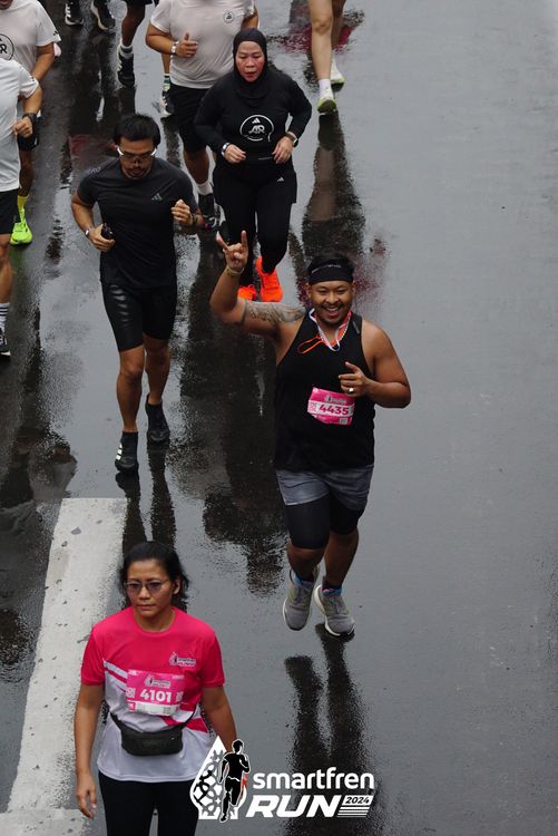 Race photo from Smartfren Run 2024