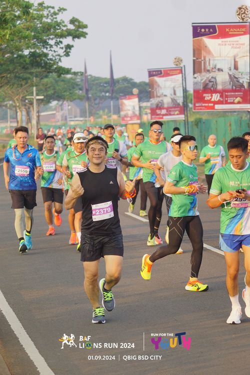 Race photo from BAF LIONS RUN 2024