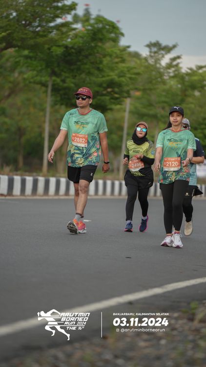 Race photo from Arutmin Borneo Run 2024