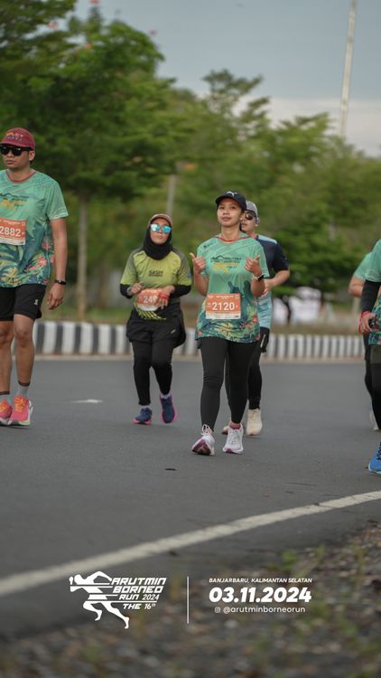 Race photo from Arutmin Borneo Run 2024