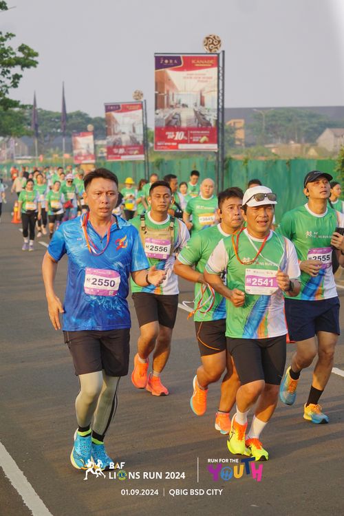 Race photo from BAF LIONS RUN 2024