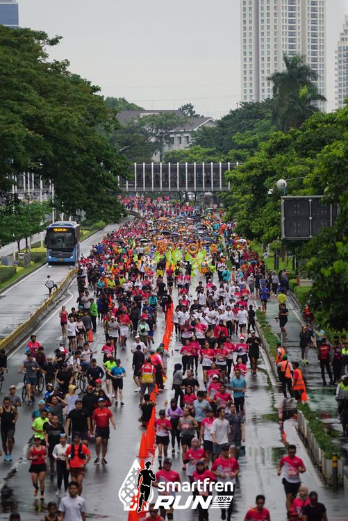 Race photo from Smartfren Run 2024