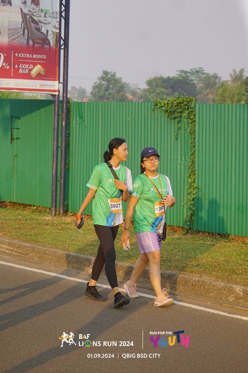 Race photo from BAF LIONS RUN 2024