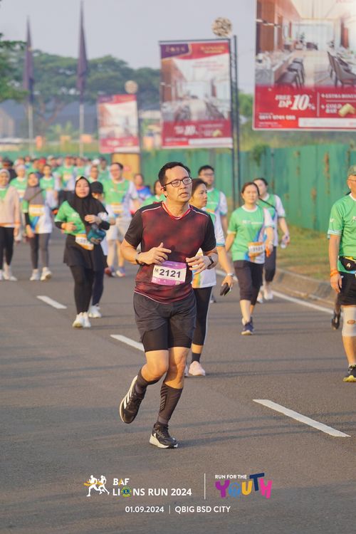 Race photo from BAF LIONS RUN 2024