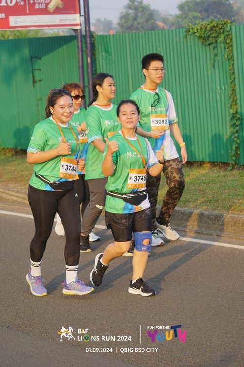 Race photo from BAF LIONS RUN 2024