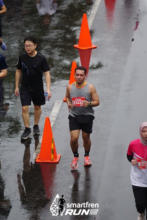 Race photo from Smartfren Run 2024