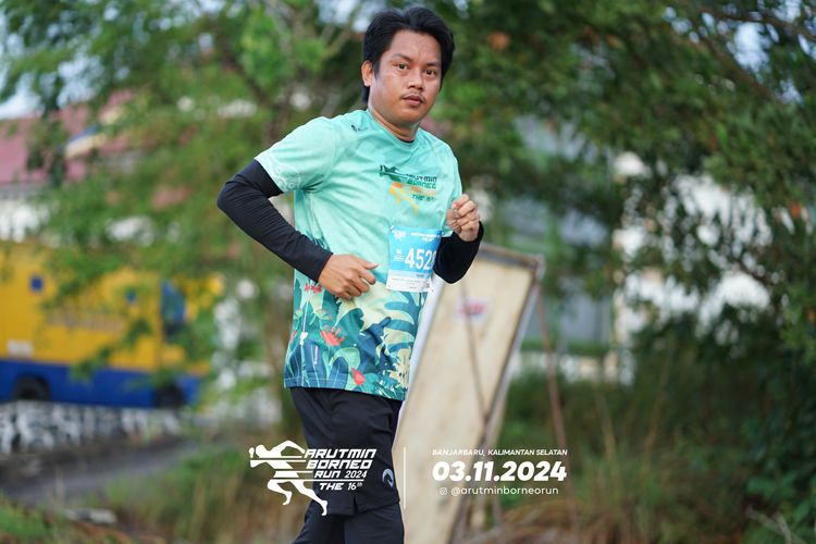 Race photo from Arutmin Borneo Run 2024