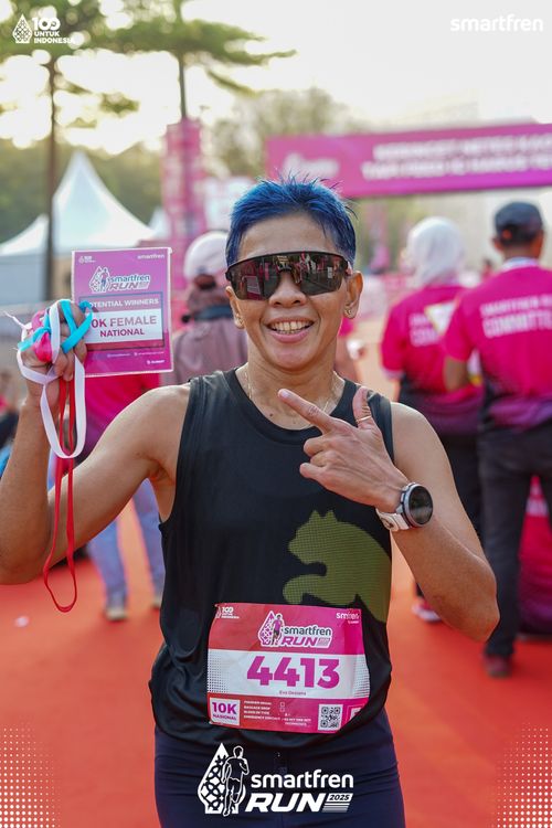 Race photo from Smartfren Run 2025 