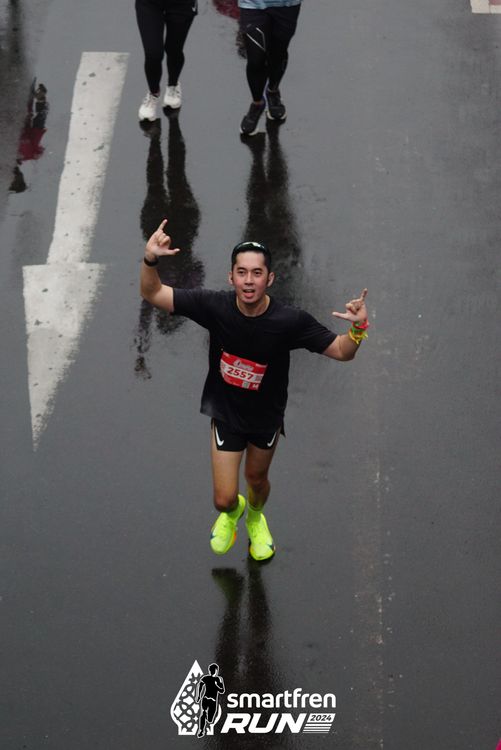 Race photo from Smartfren Run 2024