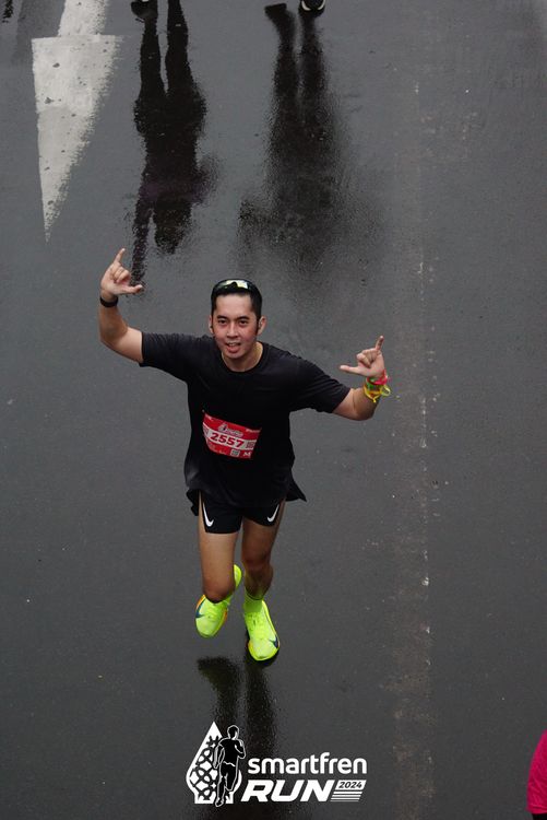 Race photo from Smartfren Run 2024