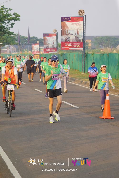 Race photo from BAF LIONS RUN 2024