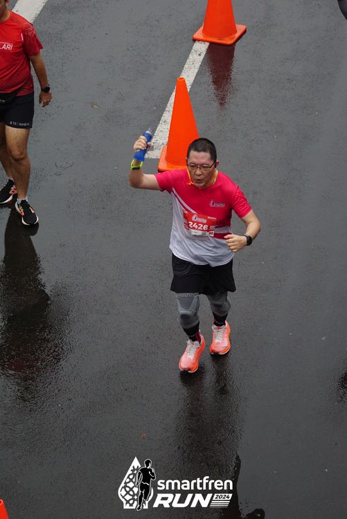 Race photo from Smartfren Run 2024