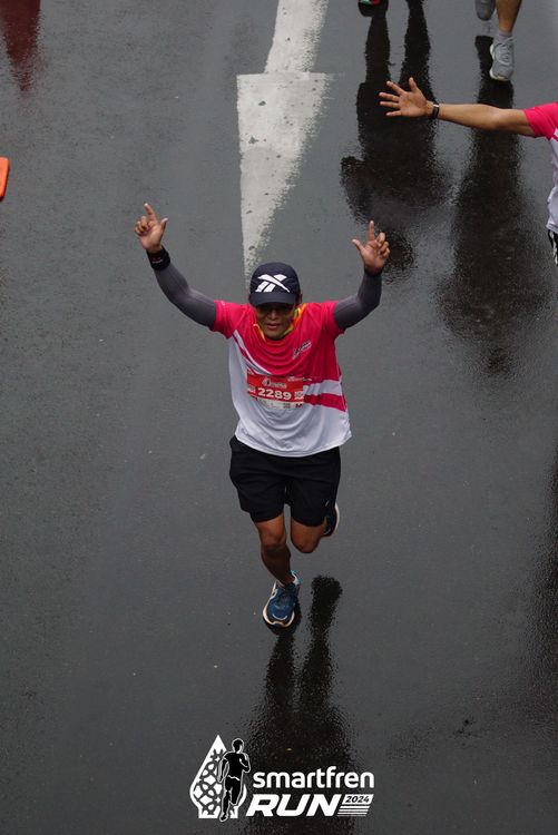 Race photo from Smartfren Run 2024