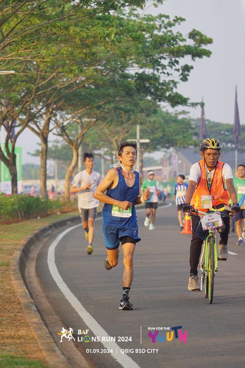 Race photo from BAF LIONS RUN 2024