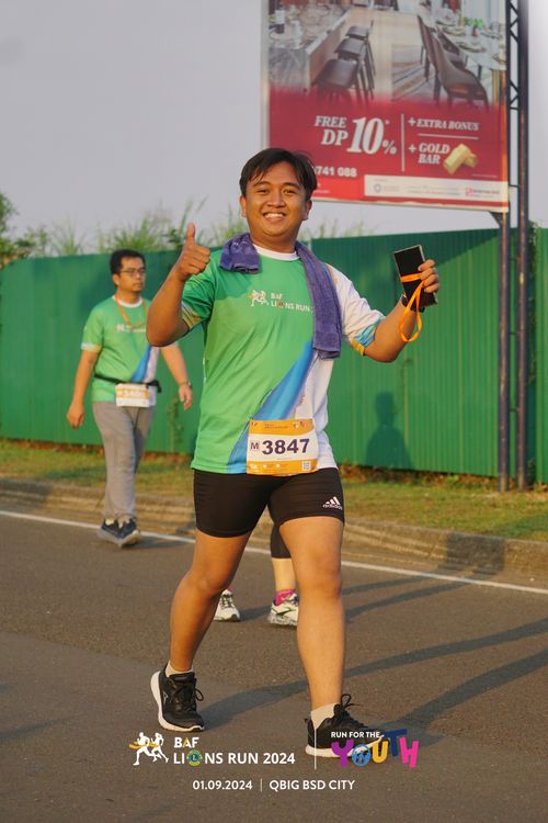 Race photo from BAF LIONS RUN 2024