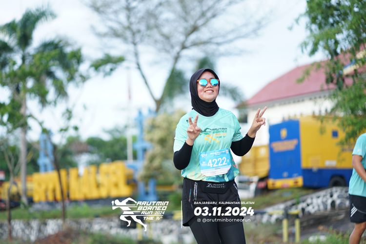Race photo from Arutmin Borneo Run 2024