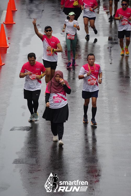 Race photo from Smartfren Run 2024