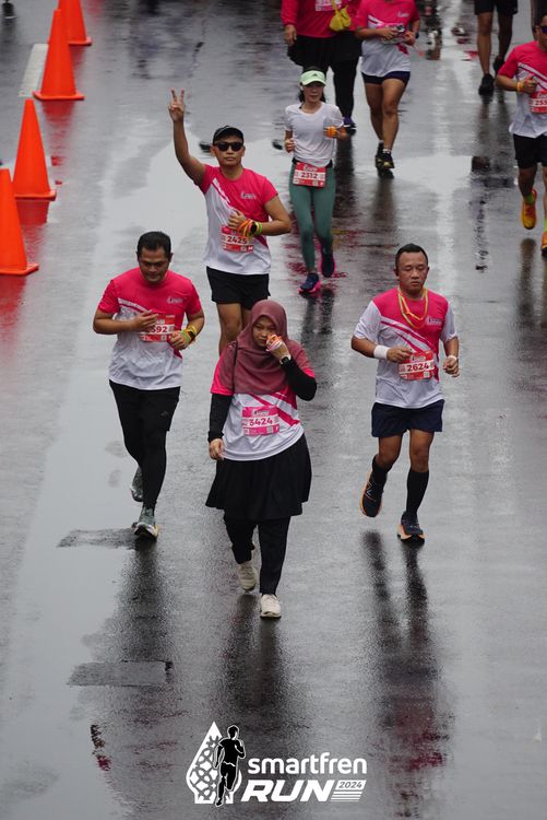 Race photo from Smartfren Run 2024