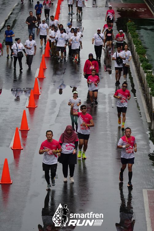 Race photo from Smartfren Run 2024