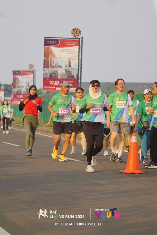 Race photo from BAF LIONS RUN 2024