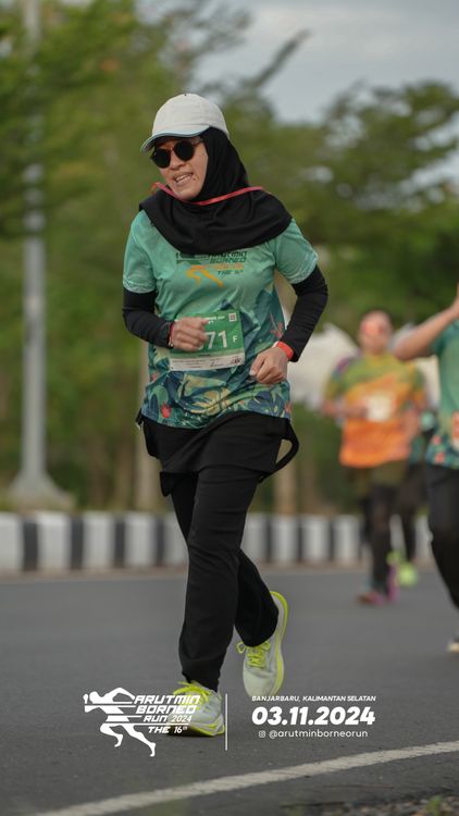 Race photo from Arutmin Borneo Run 2024
