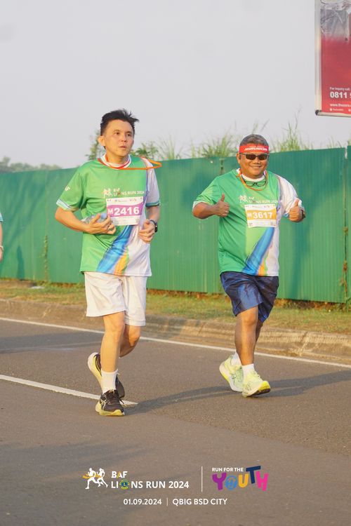 Race photo from BAF LIONS RUN 2024