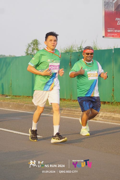 Race photo from BAF LIONS RUN 2024