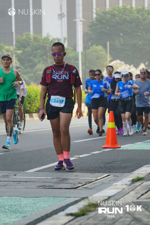 Race photo from Nu Skin Run 10K