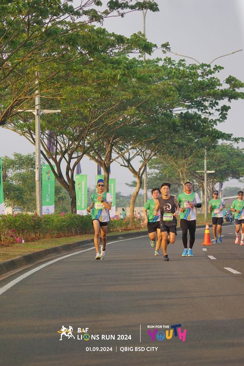 Race photo from BAF LIONS RUN 2024