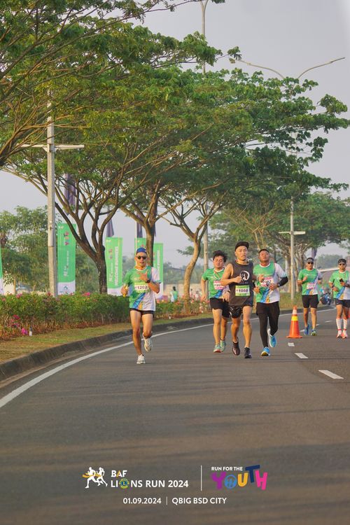 Race photo from BAF LIONS RUN 2024