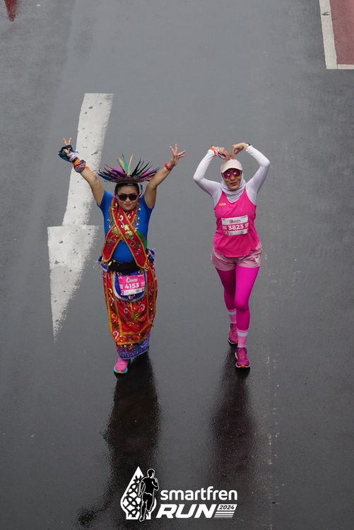 Race photo from Smartfren Run 2024