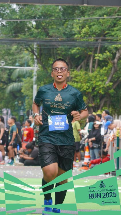 Race photo from Mangkunegaran Run 2025