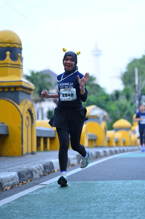 Race photo from KEMLU RUN 2025
