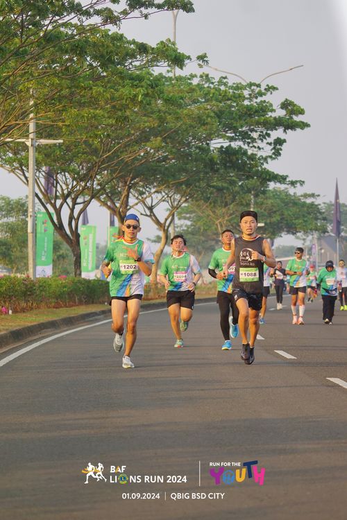 Race photo from BAF LIONS RUN 2024
