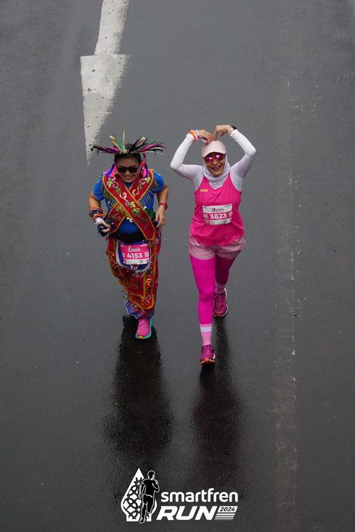 Race photo from Smartfren Run 2024