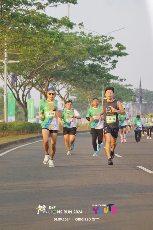 Race photo from BAF LIONS RUN 2024