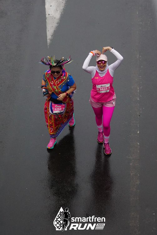 Race photo from Smartfren Run 2024