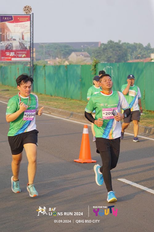 Race photo from BAF LIONS RUN 2024