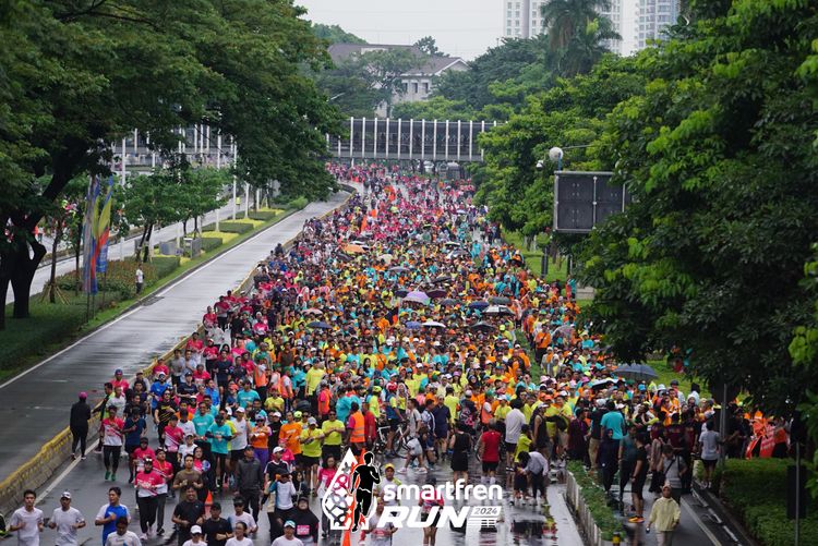 Race photo from Smartfren Run 2024