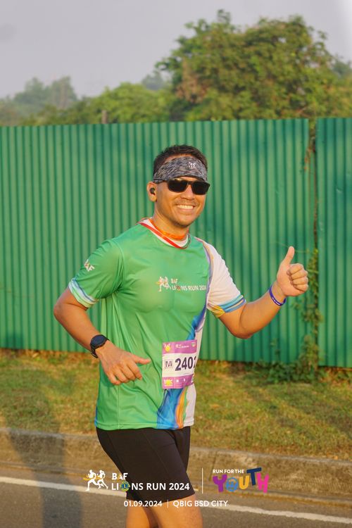 Race photo from BAF LIONS RUN 2024