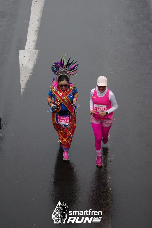 Race photo from Smartfren Run 2024