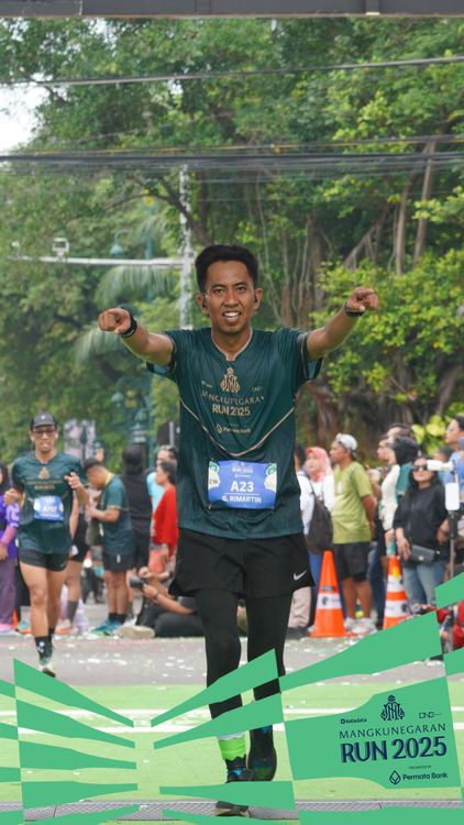 Race photo from Mangkunegaran Run 2025