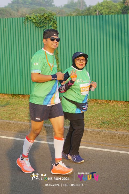 Race photo from BAF LIONS RUN 2024