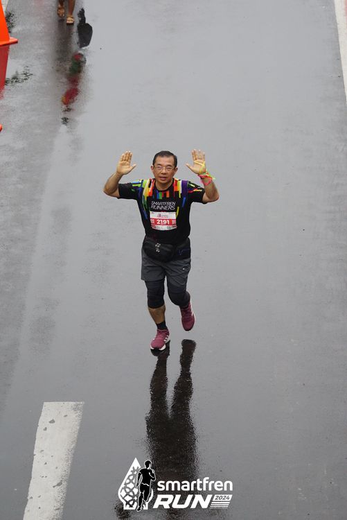 Race photo from Smartfren Run 2024