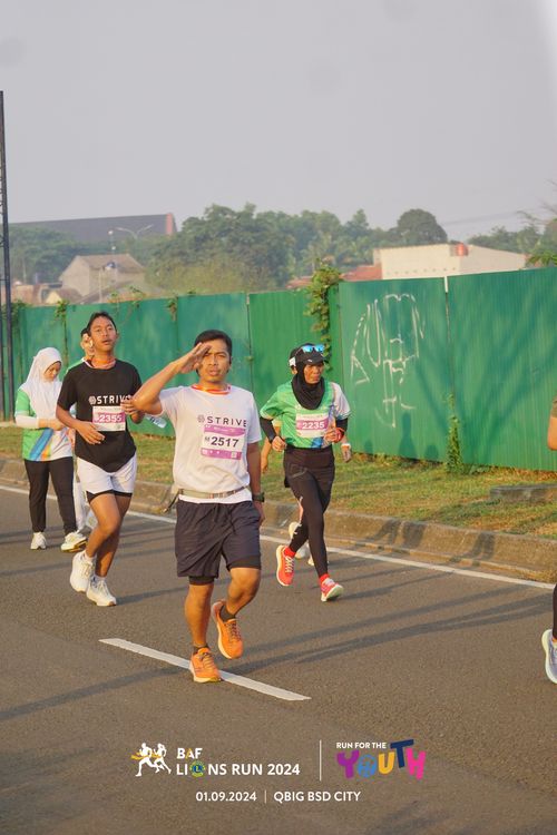 Race photo from BAF LIONS RUN 2024