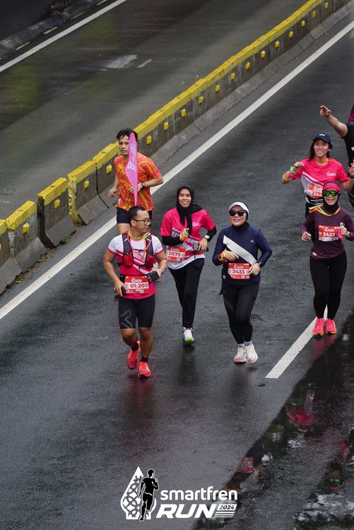 Race photo from Smartfren Run 2024
