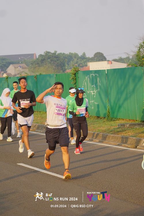 Race photo from BAF LIONS RUN 2024