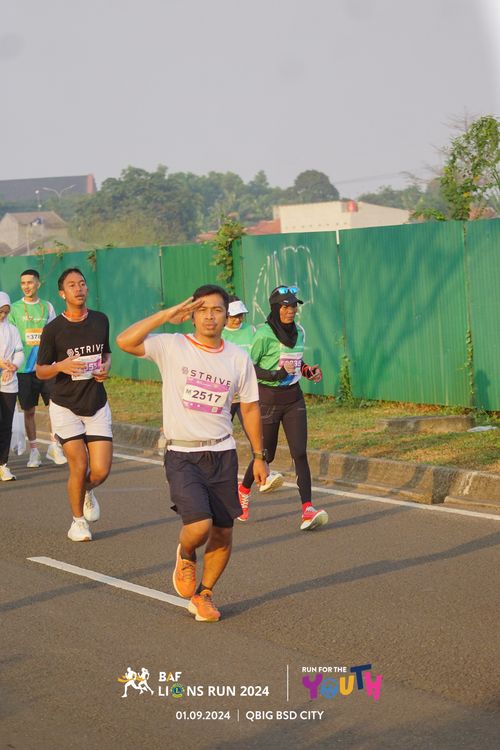 Race photo from BAF LIONS RUN 2024