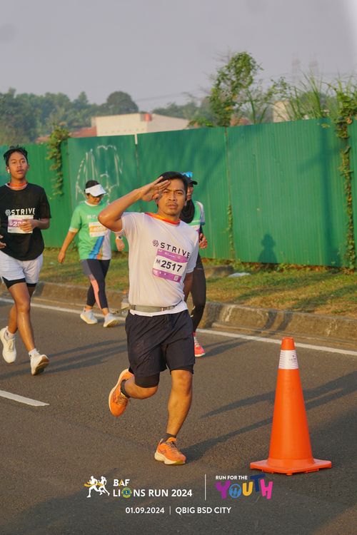 Race photo from BAF LIONS RUN 2024